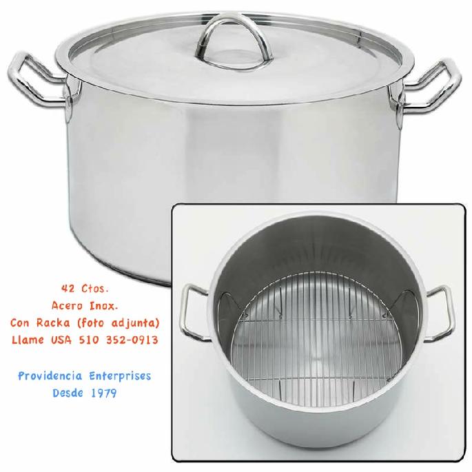 42 qt. SS 12 Element Incluye racka. Cocine sus ricos tamales. LLamenos 